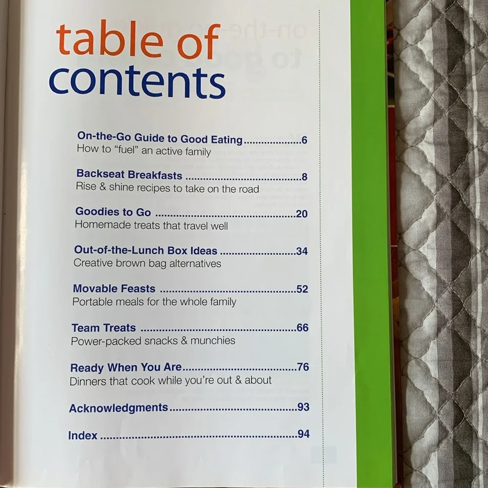 Meals on the Go Cookbook- Red Hard Cover EUC